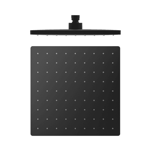 250mm Abs Square Shower Head Matte Black