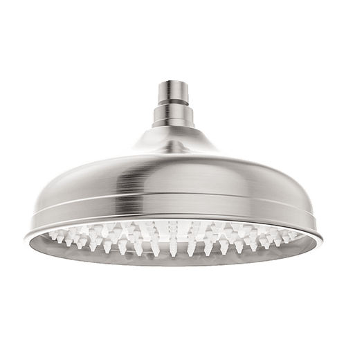 York 200mm Shower Head Brushed Nickel