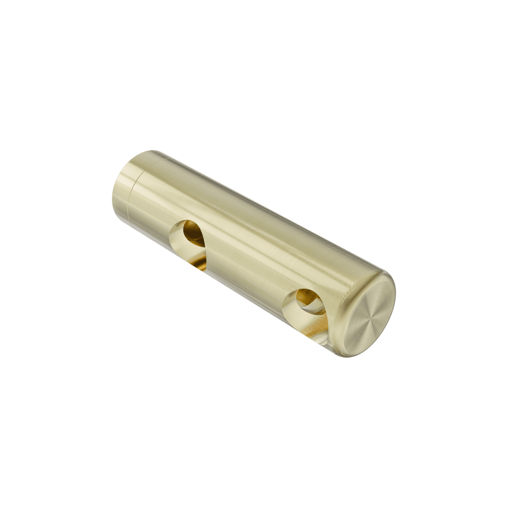 Mecca Care Make Your Own 25mm Grab Rail Double Towel Bracket Right Brushed Gold