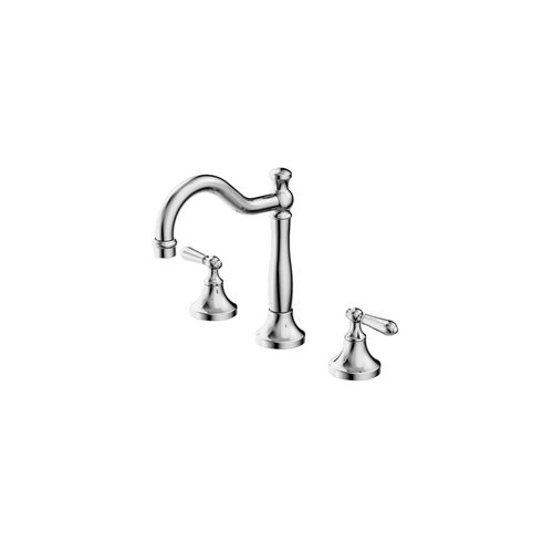 York Basin Set With Metal Lever Chrome