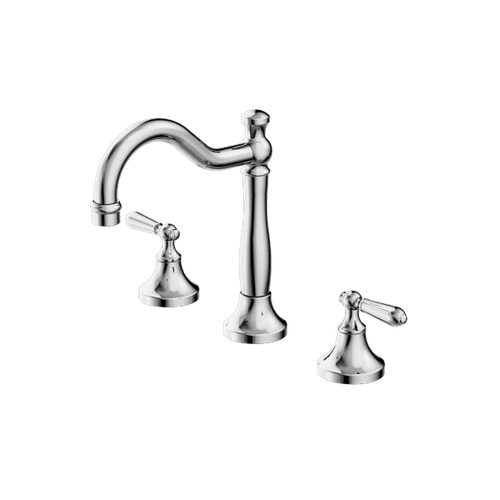 York Basin Set With Metal Lever Chrome