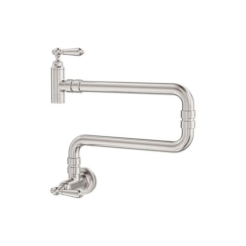 York Wall Mounted Pot Filler Brushed Nickel