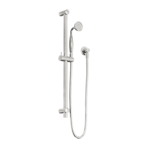 York Shower Rail With Metal Hand Shower Brushed Nickel