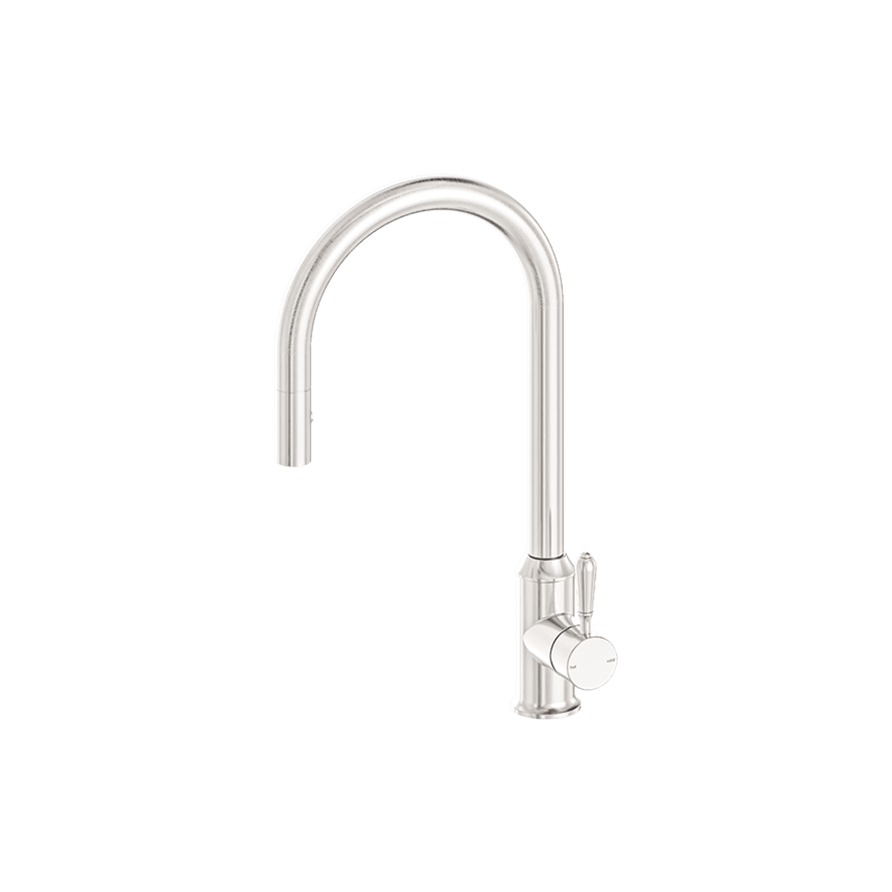 York Pull Out Sink Mixer With Vegie Spray Function With Metal Lever Brushed Nickel