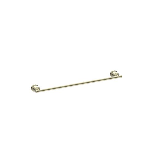 York Single Towel Rail 600mm Aged Brass