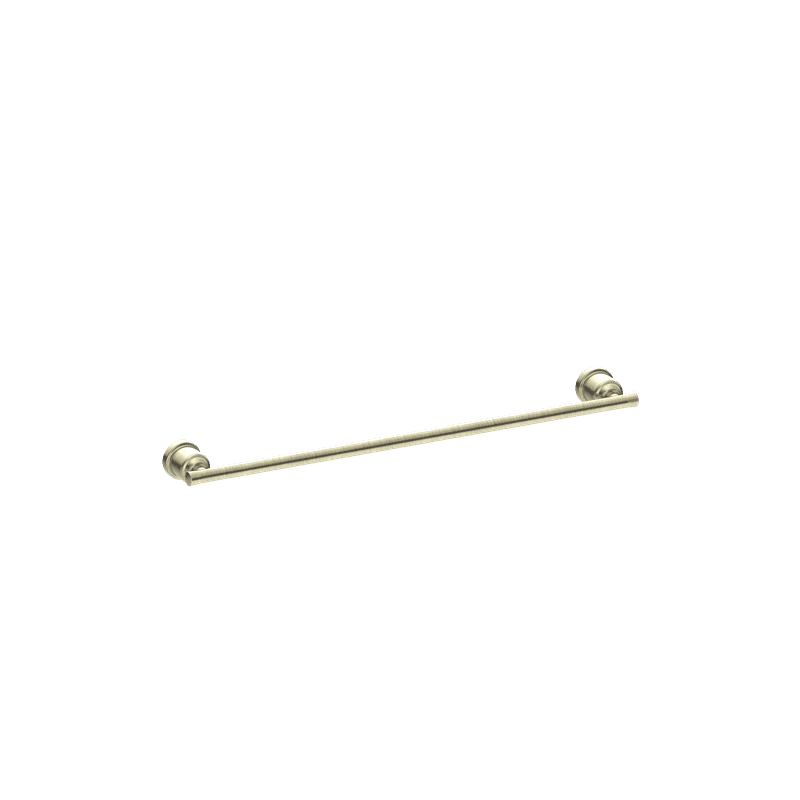 York Single Towel Rail 600mm Aged Brass