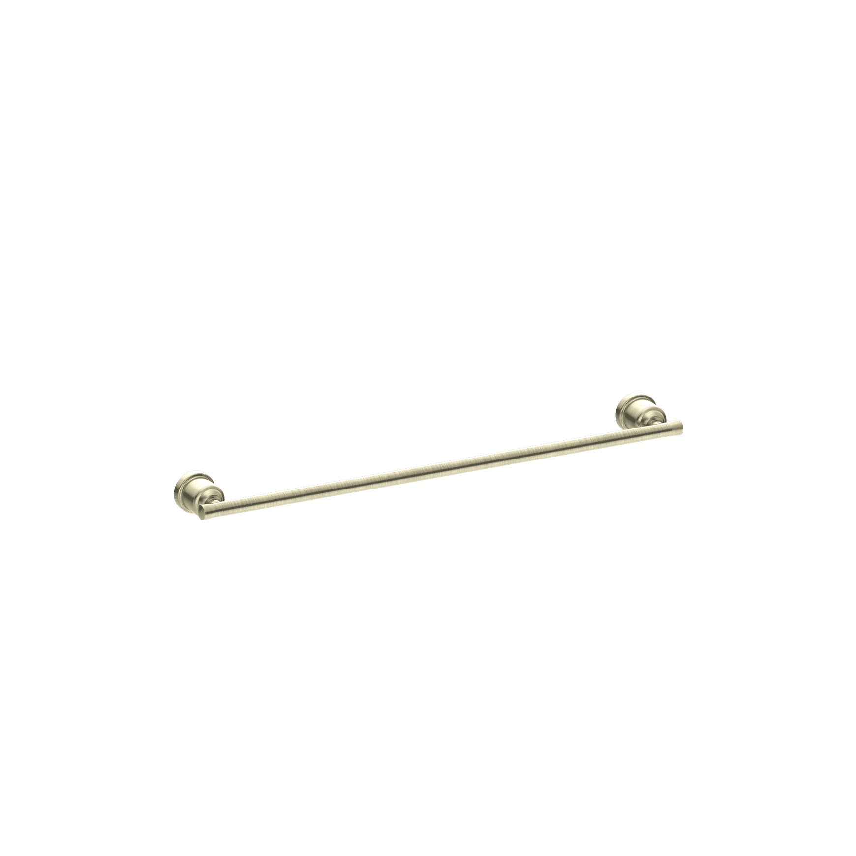York Single Towel Rail 600mm Aged Brass