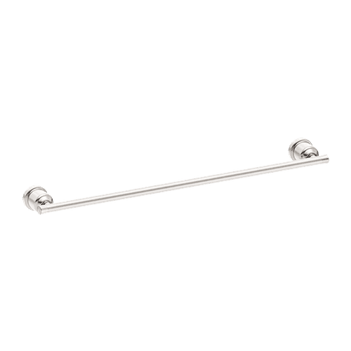 York Single Towel Rail 600mm Brushed Nickel