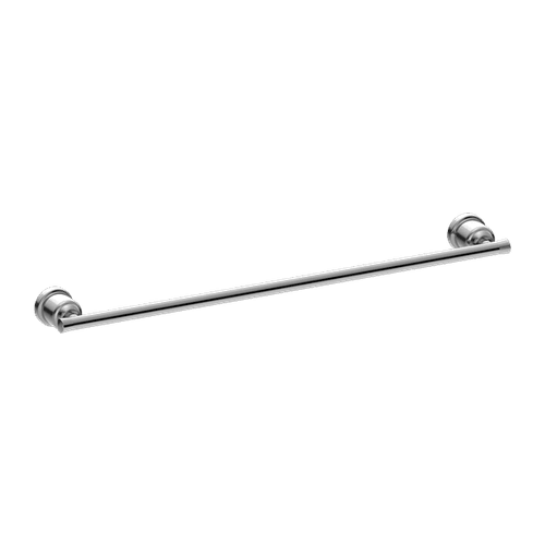 York Single Towel Rail 600mm Chrome