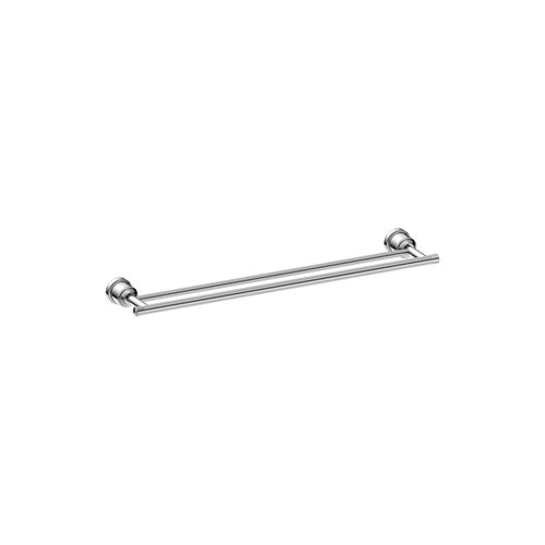 York Double Towel Rail 600mm Chrome