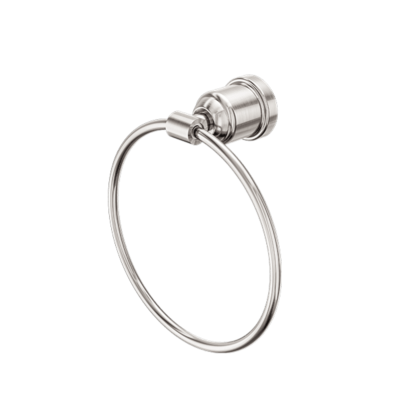 York Towel Ring Brushed Nickel