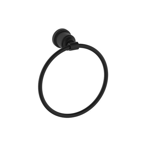 York Towel Ring Matte Black