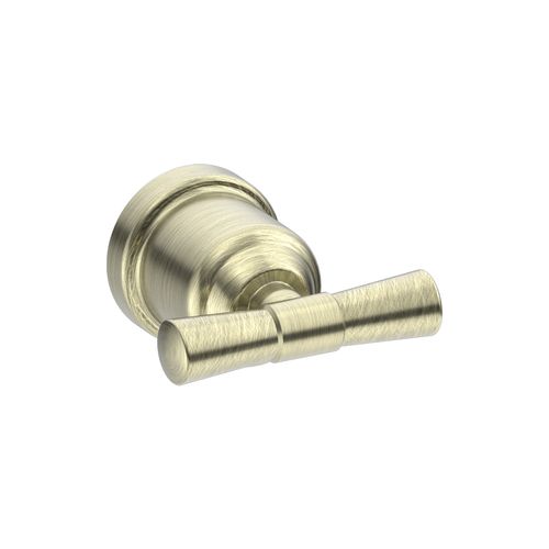 York Robe Hook Aged Brass