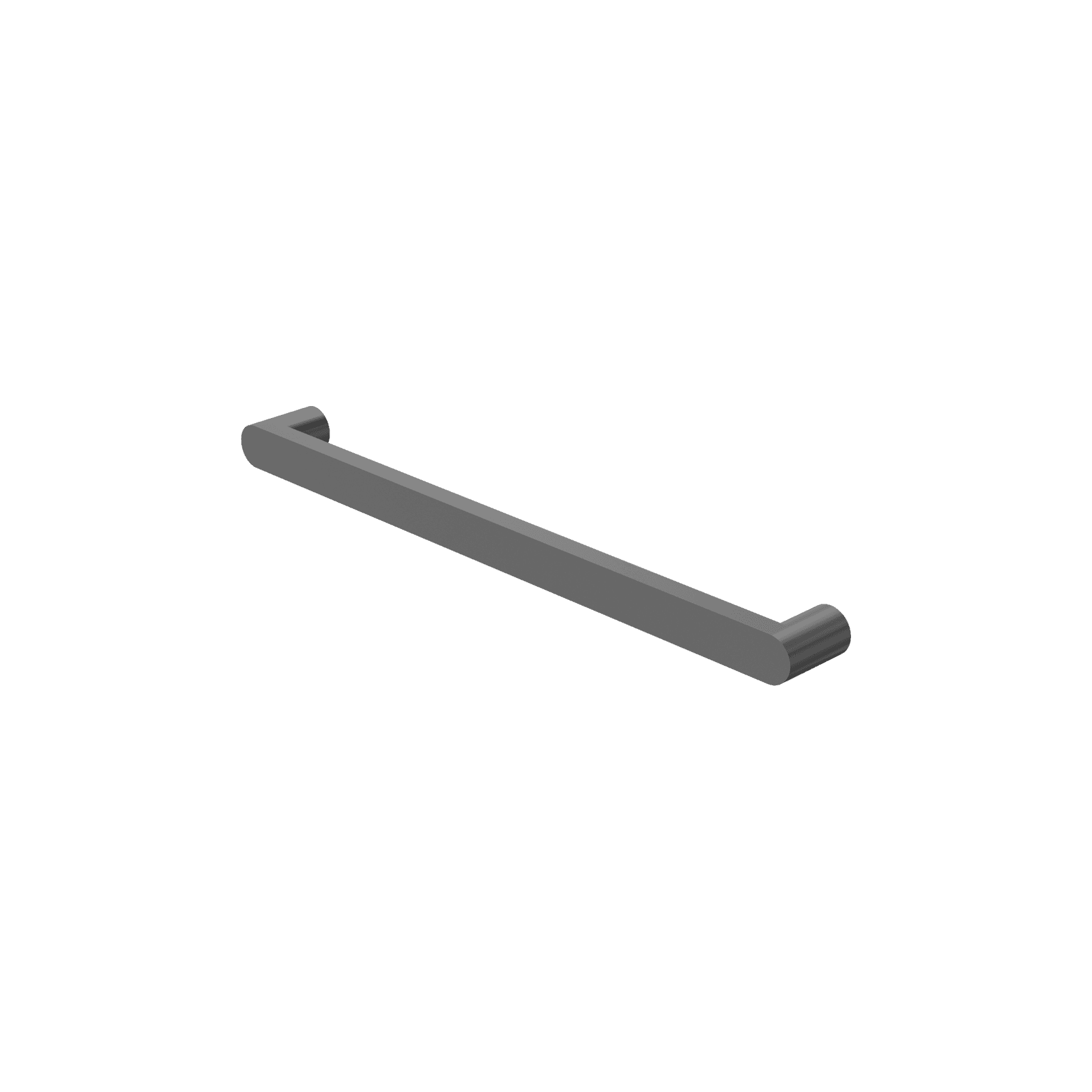 Bianca 240V Single Heated Towel Rail Gun Metal