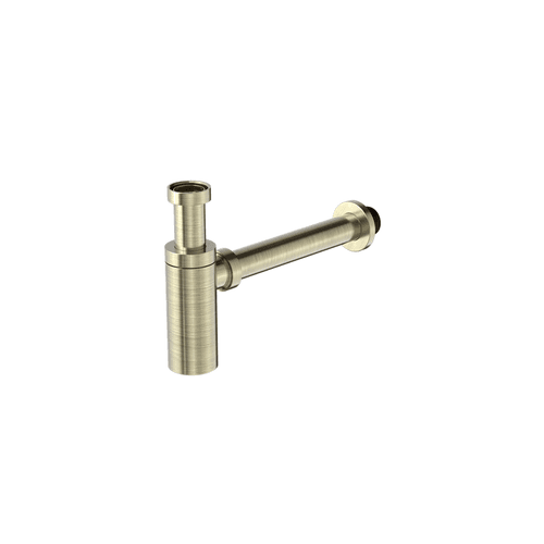 40mm Round Bottle Trap Aged Brass