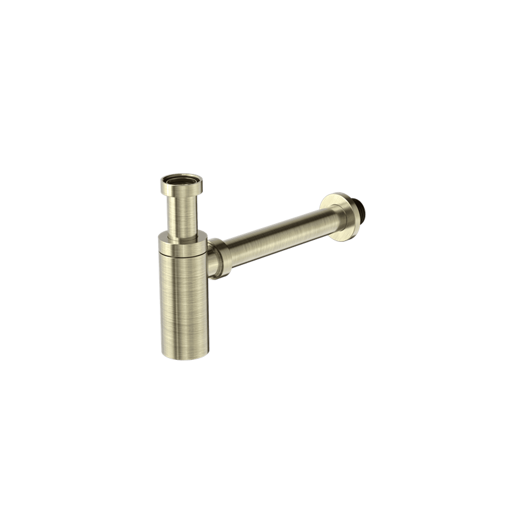 40mm Round Bottle Trap Aged Brass