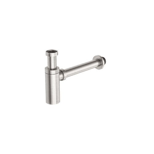 40mm Round Bottle Trap Brushed Nickel