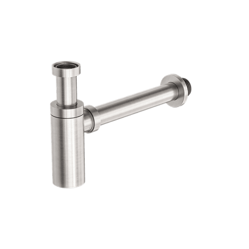 40mm Round Bottle Trap Brushed Nickel