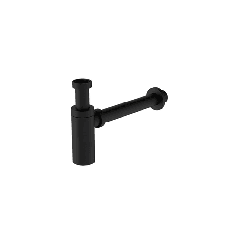 40mm Round Bottle Trap Matte Black