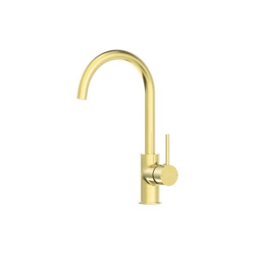 Dolce Kitchen Mixer Gooseneck All Pressure Brushed Gold