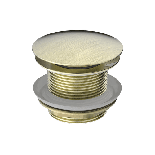 40mm Bath Pop-Up Plug With Removabel Waste No Overflow Aged Brass
