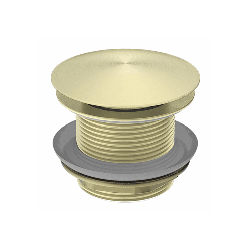 40mm Bath Pop-Up Plug With Removabel Waste No Overflow Brushed Gold