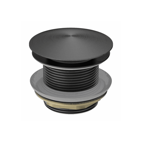 40mm Bath Pop-Up Plug With Removabel Waste No Overflow Gun Metal