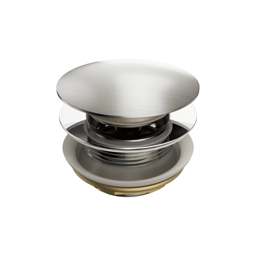 Short Pop Up Bath Waste 40mm Brushed Nickel