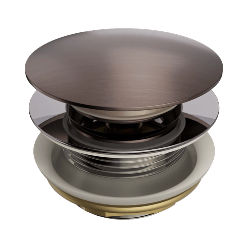 Short Pop Up Bath Waste 40mm Brushed Bronze