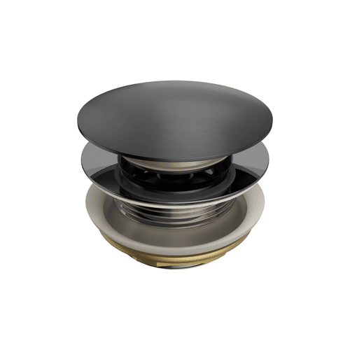Short Pop Up Bath Waste 40mm Gun Metal
