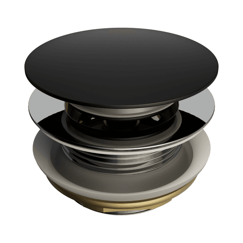 Short Pop Up Bath Waste 40mm Matte Black