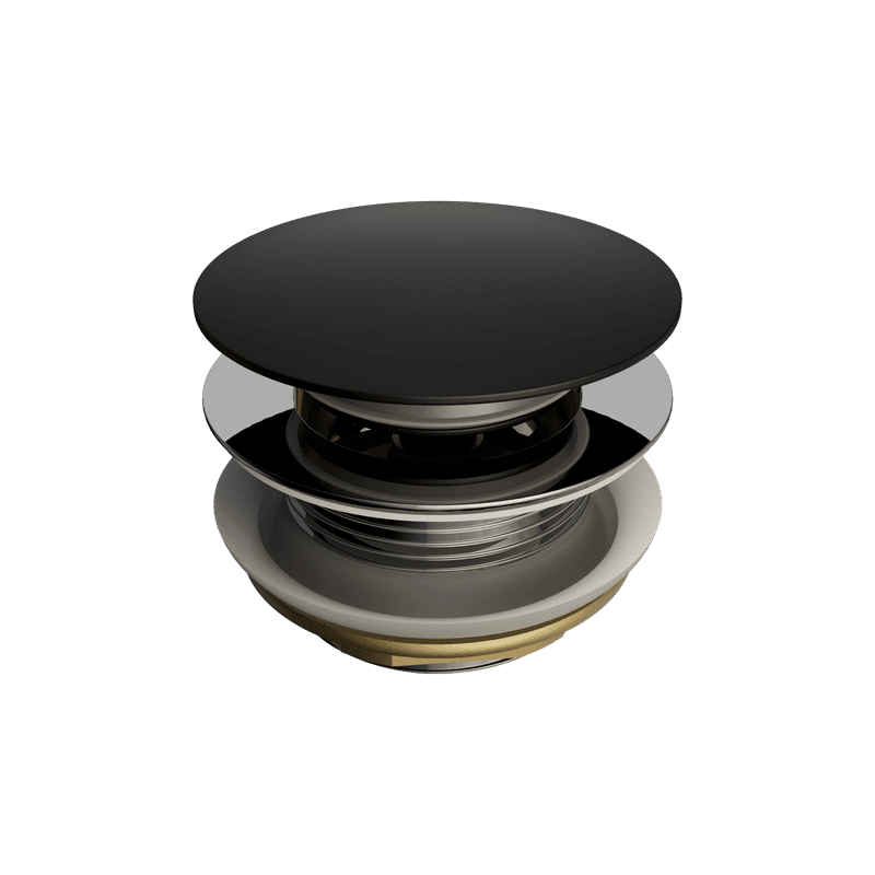 Short Pop Up Bath Waste 40mm Matte Black