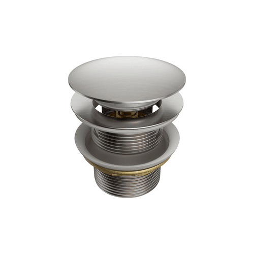 Pop Up Bath Waste 40mm With Overflow Brushed Nickel