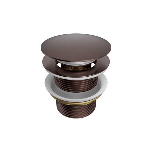 Pop Up Bath Waste 40mm With Overflow Brushed Bronze