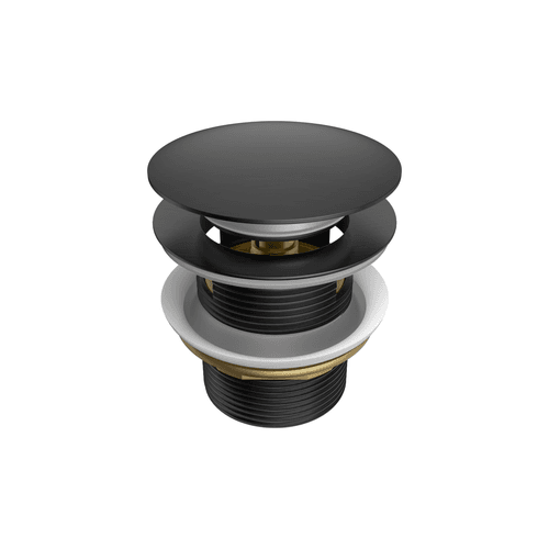 Pop Up Bath Waste 40mm With Overflow Gun Metal
