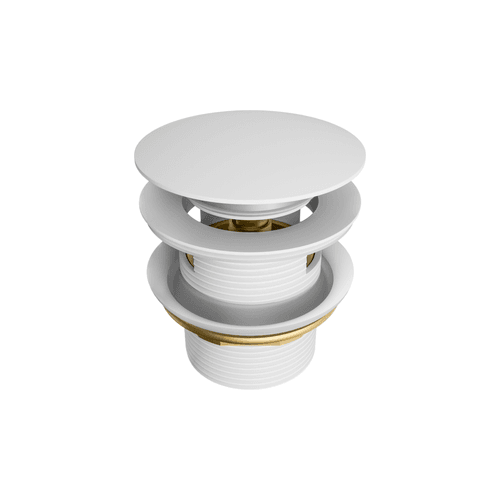 Pop Up Bath Waste 40mm With Overflow Matte White