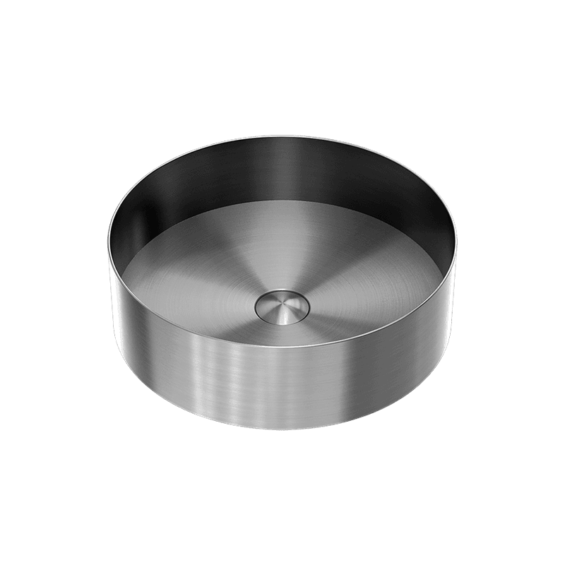 Opal Round 400mm Stainless Steel Basin Graphite