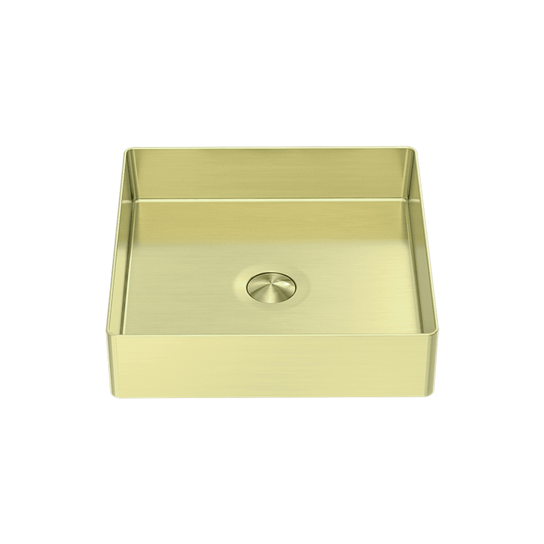 Opal Square 400mm Stainless Steel Basin Brushed Gold