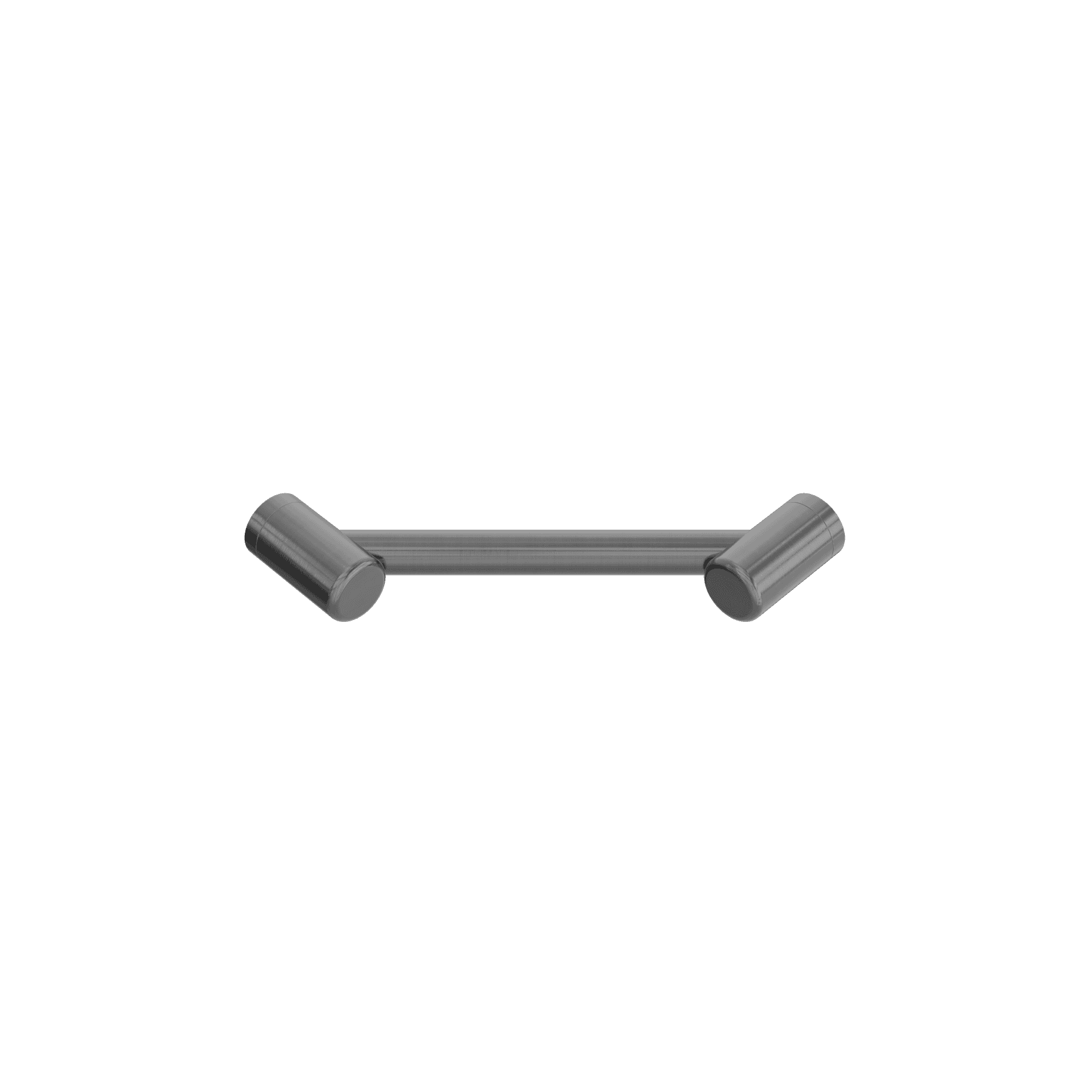 Mecca Care 25mm Footrest Corner Grab Rail 215mm Gun Metal