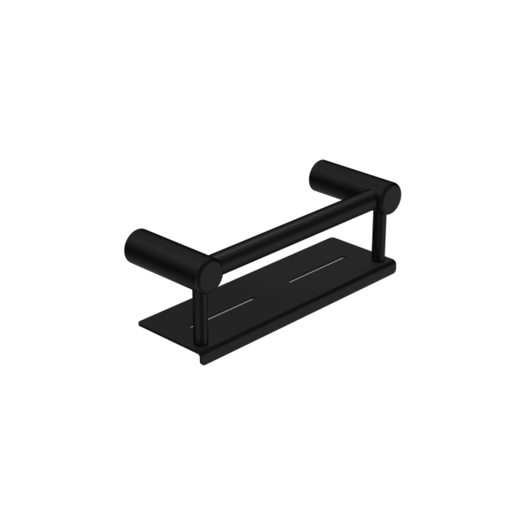 Mecca Care 25mm Grab Rail With Shelf 300mm Matte Black