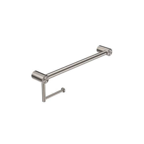Mecca Care 25mm Toilet Roll Rail 450mm Brushed Nickel