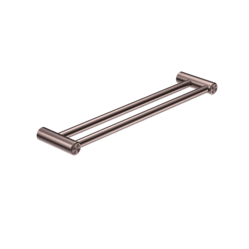 Mecca Care 25mm Double Towel Grab Rail 600mm Brushed Bronze