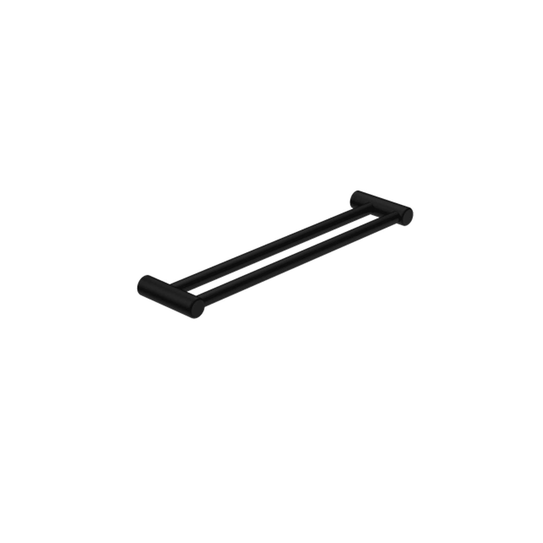 Mecca Care 25mm Double Towel Grab Rail 600mm Matte Black