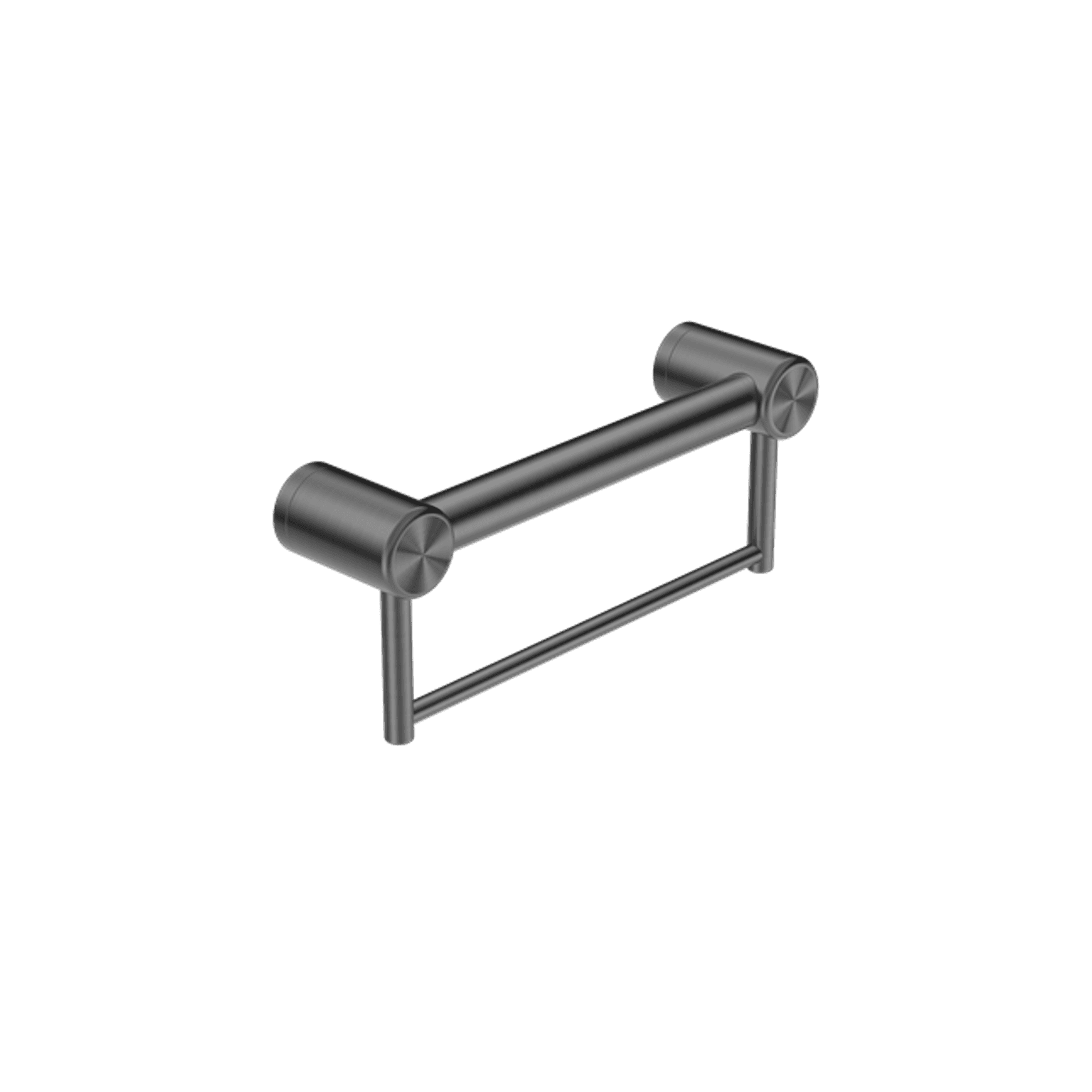 Mecca Care 32mm Grab Rail With Towel Holder 300mm Gun Metal
