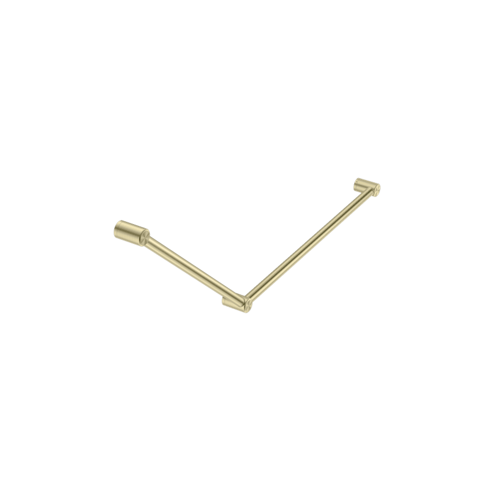Mecca Care 32mm DDA Grab Rail Set 45 Degree 750X900mm Brushed Gold