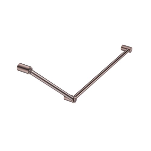 Mecca Care 32mm DDA Grab Rail Set 45 Degree 750X900mm Brushed Bronze