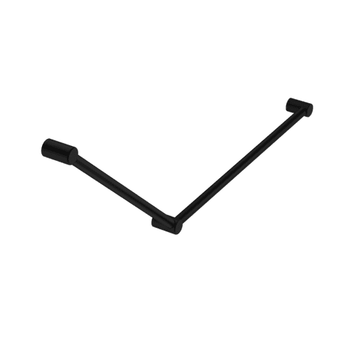 Mecca Care 32mm DDA Grab Rail Set 45 Degree 750X900mm Matte Black