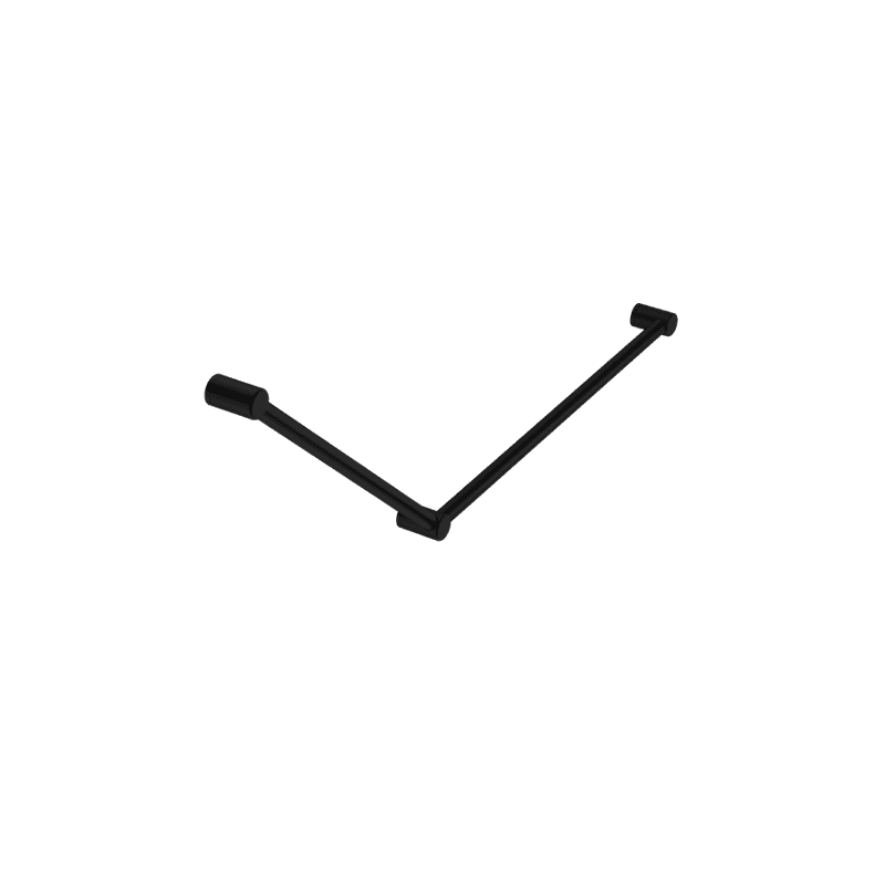 Mecca Care 32mm DDA Grab Rail Set 45 Degree 750X900mm Matte Black