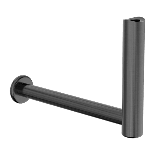 Mecca Care Add-On Fixed-Mount Toilet Roll Holder Gun Metal