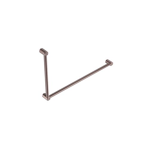 Mecca Care 32mm DDA Grab Rail Set 90 Degree 600X1000mm Brushed Bronze